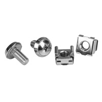 [CABSCREWM62] STARTECH.COM CABSCREWM62 - PACK DE 100 TORNILLOS DE MONTAJE Y TUERCAS ENJAULADAS M6 PARA RACK GABINETE DE SERVIDORES