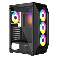 OCELOT GAMING POLYGON-E5 - GABINETE OCELOT GAMING POLYGON-E5 / MID TOWER / ATX, M-ATX, ITX / PANEL LATERAL DE CRISTAL TEMPLADO