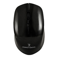 PERFECT CHOICE PC-045137 - MOUSE INALAMBRICO 1600 DPI OPTICO CONECTOR USB PERFECT CHOICE ROOT PRO - NEGRO