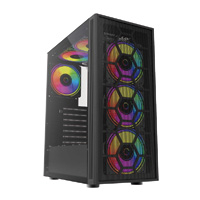 BALAM RUSH BR-935982 - GABINETE BALAM RUSH DRAGONFLY PERFORM AIRCOOL GM590 / MEDIA TORRE / ATX, MICRO ATX, MINI ITX / VENTI