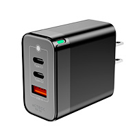 ACTECK AC-935579 - CARGADOR DE PARED ACTECK ENERGON PRIME CP65W / 65W / 2X USB-C / 1X USB A / NEGRO / AC-935579