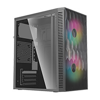ACTECK AC-935838 - GABINETE ACTECK FUJI GC470 / MINI TORRE / MICRO ATX , MINI ITX / FUENTE 500W / VENTILADOR RGB / PANE