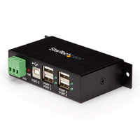 STARTECH.COM ST4200USBM - ADAPTADOR CONCENTRADOR HUB USB 2.0 DE 4 PUERTOS REFORZADO INDUSTRIAL CON ALIMENTACION - STARTECH.COM