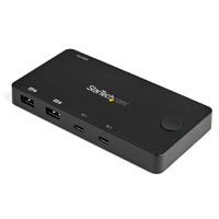 STARTECH.COM SV211HDUC - SWITCH KVM HDMI DE 2 PUERTOS USB-C/CABLES - COMPACTO - ALIMENTADO VIA USB - PARA MACBOOK IPAD PRO TH
