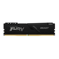 KINGSTON KF432C16BB/16 - MEMORIA RAM KINGSTON DIMM DDR4 16GB 3200MT/S FURY BEAST BLACK XMP CL16 288PIN 1.35V C/DISIPADOR DE C