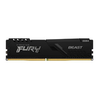 KINGSTON KF432C16BB/32 - MEMORIA RAM KINGSTON DIMM DDR4 32GB 3200MT/S FURY BEAST BLACK XMP CL16 288PIN 1.35V C/DISIPADOR DE C