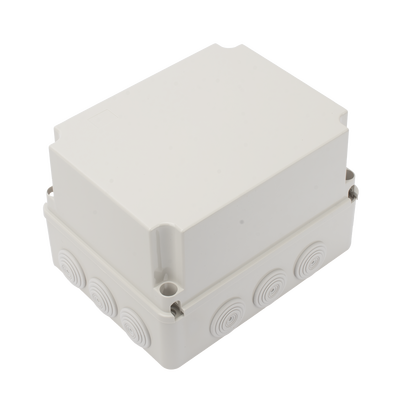 [PST-1924-1ER] Caja Derivación-Conexión de Plástico (190 X 240 X 165 mm) con 12 Glándulas de Goma. Para Instalaciones Comerciales, Residenciales e Industriales. Incluye Tornillería para su Tapa. Funciona También como Registro.