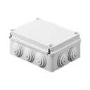 Caja Estanca de PVC Para Derivación y Conexión, 12 Entradas, Tapa Atornillada, 380x300x120 mm (Área interna), Uso Exterior IP55, Material que no Propaga el Fuego y Libre de Hálogenos