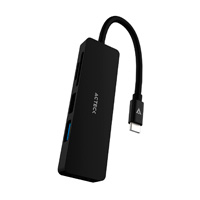 [AC-934633] ACTECK AC-934633 - HUB ACTECK GATE 5 DH640 / USB C / 4 PUERTOS / USB A - HDMI - LECTOR DE MEMORIAS / 10 CM / NEGRO / AC