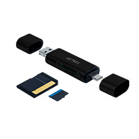 [AC-934824] ACTECK AC-934824 - LECTOR DE MEMORIA DUAL ACTECK / USB A - USB C / MICRO SD/TF / NEGRO / AC-934824
