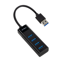 ACTECK AC-934664 - HUB ACTECK PORT X 3 DH425 / USB A / 4 PUERTOS USB 3.0 / 30 CM / NEGRO / AC-934664