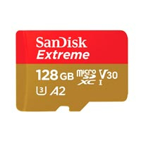SANDISK SDSQXAA-128G-GN6MA - MEMORIA SANDISK MICRO SDXC 128GB EXTREME 190MB/S 4K CLASE 10 A2 V30 C/ADAPTADOR SDSQXAA-128G-GN6MA