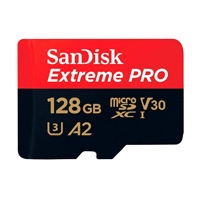 SANDISK SDSQXCD-128G-GN6MA - MEMORIA SANDISK MICRO SDXC 128GB EXTREME PRO 200MB/S 4K CLASE 10 A2 V30 C/ADAPTADOR SDSQXCD-128G-GN6