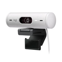 LOGITECH 960-001426 - WEBCAM LOGITECH BRIO 500 BLANCO FHD 1080 A 30 FPS AUTO ENFOQUE, MICRÓFONO IA USB-C WIN/MAC OS