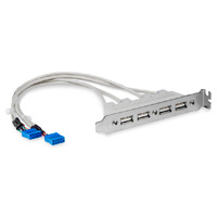 [USBPLATE4] STARTECH.COM USBPLATE4 - BRACKET ADAPTADOR CABEZAL DE 4 PUERTOS USB 2.0 CON CONEXION A PLACA BASE 2X IDC10 - STARTECH.COM MOD