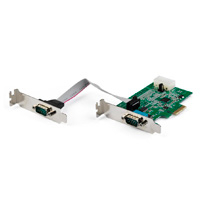 STARTECH.COM PEX2S953LP - TARJETA PCI EXPRESS SERIAL RS232 DE 2 PUERTOS - TARJETA ADAPTADORA SERIAL PCIE RS232 DB9 UART 16950