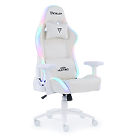OCELOT GAMING ORGB-WHITE THUNDRA - SILLA OCELOT GAMING ORGB-WHITE THUNDRA / VINIPIEL / RGB / BASE METALICA AJUSTABLE / DESCANSABRAZOS 4