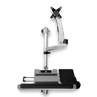 STARTECH.COM WALLSTSI1 - ESTACION DE TRABAJO DE MONTAJE EN PARED - ESCRITORIO ERGONOMICO - BRAZO ARTICULADO PARA PANTALLA DE