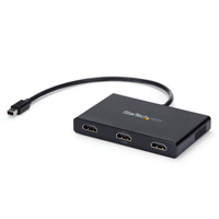 STARTECH.COM MSTMDP123HD - SPLITTER MULTIPLICADOR MST MINI DISPLAYPORT A 3 PUERTOS HDMI - HUB MST - ADAPTADOR MULTIMONITOR - CO