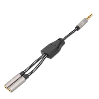 MANHATTAN 356114 - ADAPTADOR,MANHATTAN,356114, AUDIO 3.5MM 1 M A 2 H, 15CM, CONECTA DOS AUDIFONOS A UN JACK DE 3.5MM, A