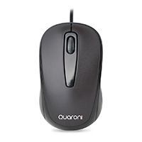 QUARONI MAQ02N - MOUSE OPTICO QUARONI ALAMBRICO COLOR NEGRO 1200 DPI