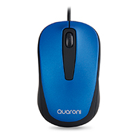 QUARONI MAQ02A - MOUSE OPTICO QUARONI ALAMBRICO COLOR AZUL 1200 DPI