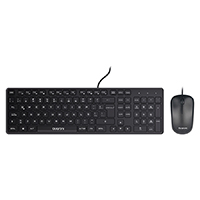 QUARONI KAQ01 - KIT TECLADO Y MOUSE OPTICO QUARONI ALAMBRICO COLOR NEGRO