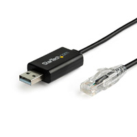 STARTECH.COM ICUSBROLLOVR - ADAPTADOR USB DE 1.8M PARA CONSOLA CISCO - 460KBPS - ADAPTADOR USB A RJ45 COMPATIBLE CON WINDOWS, MA