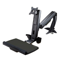 STARTECH.COM ARMSTSCP1 - SOPORTE DE ESCRITORIO DE PIE Y SENTADO - BRAZO AJUSTABLE DE MONTAJE EN ESCRITORIO DE PIE O SENTADO P