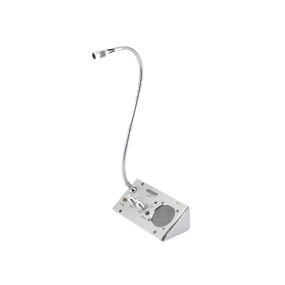 Sistema de Intercomunicación | Ideal para Ventanillas | Audio de voz de dos vías | 12V/1A 2W | Micrófono Interior + Micrófono Exterior