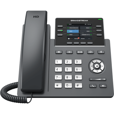 GRANDSTREAM GRP2613 - TELEFONO IP GRANDSTREAM GRP2613/ 3 CUENTAS SIP 6 LINEAS P. A COLOR 2 PUERTOS 10/100/1000 SOPORTA EHS