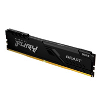 KINGSTON KF432C16BB/8 - MEMORIA RAM KINGSTON DIMM DDR4 8GB 3200MT/S FURY BEAST BLACK CL16 288PIN 1.35V C/DISIPADOR DE CALOR
