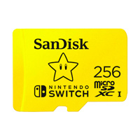 SANDISK SDSQXAO-256G-GNCZN - MEMORIA SANDISK MICRO SDXC 256GB NINTENDO SWITCH 100MB/S 4K U3 V30 SDSQXAO-256G-GNCZN