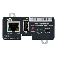 HEWLETT PACKARD ENTERPRISE Q1C17A - HPE SINGLE PHASE 1GB UPS NTWRK MGMT MOD