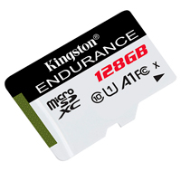 KINGSTON SDCE/128GB - MEMORIA FLASH MICRO SD KINGSTON SDHC HIGH ENDURENCE 128GB 95R UHS-I U1 V10 P/ VIDEOVIGILANCIA (SDCE/