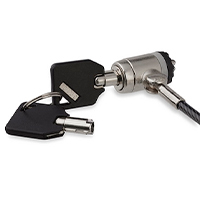 STARTECH.COM LTLOCKKEY - CANDADO CON CABLE DE ACERO DE 2M PARA LAPTOP - CON TRABA DE RANURA (TIPO K) - CON LLAVE - CABLE CON