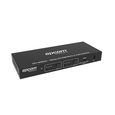 [EPC-MXB22A] Matricial HDMI | 2x2 | 4K2K@60Hz | HDR | YCbCr 4:4:4 | EDID Auto | Extractor de Audio | Salida de audio análoga y digitalizados | HDCP 2.2 | 18 Gbps