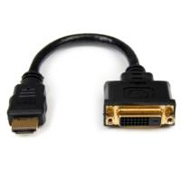 STARTECH.COM HDDVIMF8IN - CABLE ADAPTADOR DE 20CM HDMI A DVI - DVI-D HEMBRA - HDMI MACHO - CABLE CONVERTIDOR DE VIDEO - NEGRO