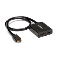 STARTECH.COM ST122HD4KU - SPLITTER HDMI DE 2 PUERTOS - DIVISOR DE VIDEO HDMI DE 2 PUERTOS - SPLITTER HDMI 4K 30HZ DE 2X1 ALIME
