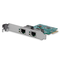 STARTECH.COM ST1000SPEXD4 - ADAPTADOR TARJETA DE RED NIC PCI EXPRESS PCI-E DE 2 PUERTOS GIGABIT ETHERNET - 2X RJ45 HEMBRA - STAR