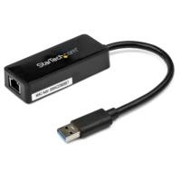 STARTECH.COM USB31000SPTB - ADAPTADOR TARJETA DE RED NIC EXTERNA USB 3.0 1 PUERTO GIGABIT ETHERNET RJ45 Y 1 PUERTO USB SUPER SPE