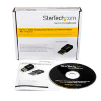 STARTECH.COM USB433WACDB - MINI ADAPTADOR DE RED USB 2.0 INALAMBRICO WIRELESS-AC DE BANDA DOBLE AC600 - WIFI 802.11AC 1T1R DE 2