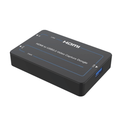 [EPCUH60EB] Adaptador de Captura de Video HDMI a USB 3.0 | 4K60 HDMI Entrada | 1080p60 USB Salida | HDCP 2.2 | 18 Gbps Ancho de Banda | Plug and Play | Compatible Windows Linux macOS