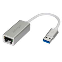 STARTECH.COM USB31000SA - ADAPTADOR TARJETA DE RED EXTERNA - ETHERNET GIGABIT EXTERNO USB 3.0 - PLATEADO - IDEAL PARA MACBOOK,