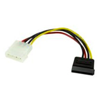STARTECH.COM SATAPOWADAP - ADAPTADOR DE 15CM DE LARGO DE ALIMENTACION LP4 A SATA - 1X LP4 MACHO - 1X SATA DE PODER 15 PINES - S