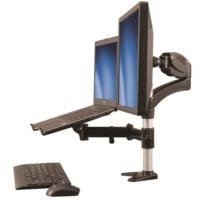 [ARMUNONB] STARTECH.COM ARMUNONB - SOPORTE PARA UN MONITOR - BRAZO PARA MONITOR Y BASE PARA LAPTOP CON AJUSTE DE ALTURA DE UN TOQUE - C