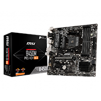 [B450M PRO-VDH MAX] MSI OEM B450M PRO-VDH MAX - MB MSI B450 AMD S-AM4 3A GEN/4X DDR4 2666/HDMI/VGA/DVI/M.2/4X USB 3.2/MICRO ATX/GAMA MEDIA