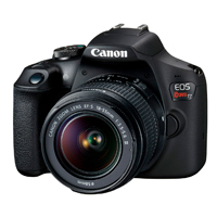 CANON 2727C002AA - CAMARA CANON EOS REBEL T7, 24.1 MP, LENTE EF-S 18-55MM, SENSOR CMOS, PROCESADOR DIGIC 4, VIDEO FULL