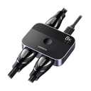 Conmutador HDMI 2.1 8K @60Hz | HDMI Splitter 2 Entradas a 1 Salida | Soporta 4K @120Hz 1080P @240Hz 3D | HDR Dolby | Alta Velocidad 48Gbps | Formatos de Audio LPCM/DTS/DSD, 2,0/2,1/5,1/7,1 canales.