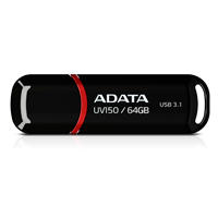 [AUV150-64G-RBK] ADATA AUV150-64G-RBK - MEMORIA ADATA 64GB USB 3.2 UV150 NEGRO (AUV150-64G-RBK)